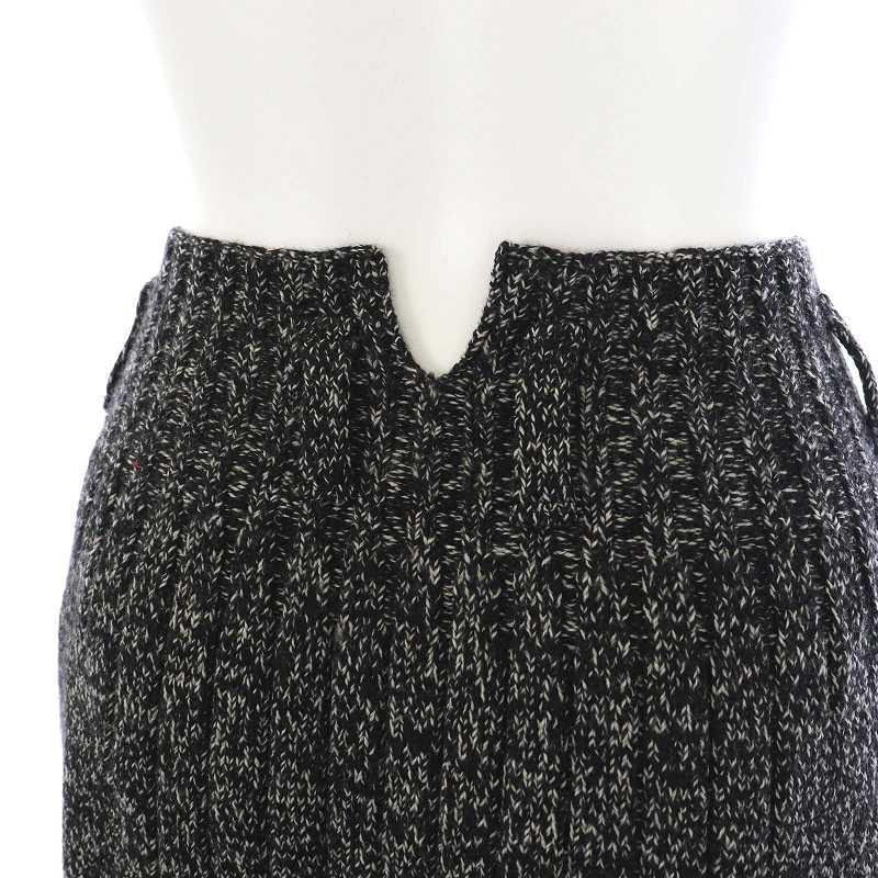 アンフィル unfil merino wool ribbed skirt スカート ニット ロング 