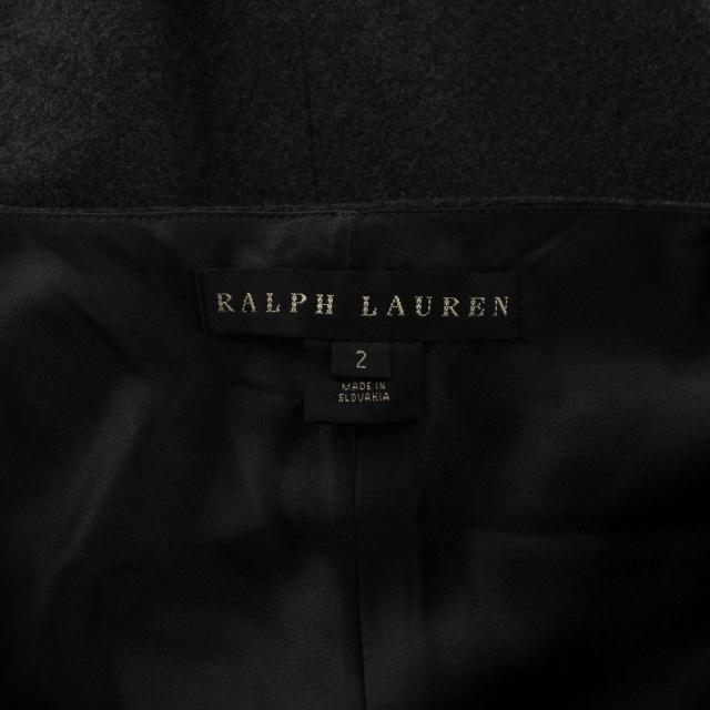 ラルフローレン RALPH LAUREN ワンピース ドレス フレア ひざ丈 ノースリーブ ドレープ ウール 2 S チャコールグレー /DK レディース｜vectorpremium｜06