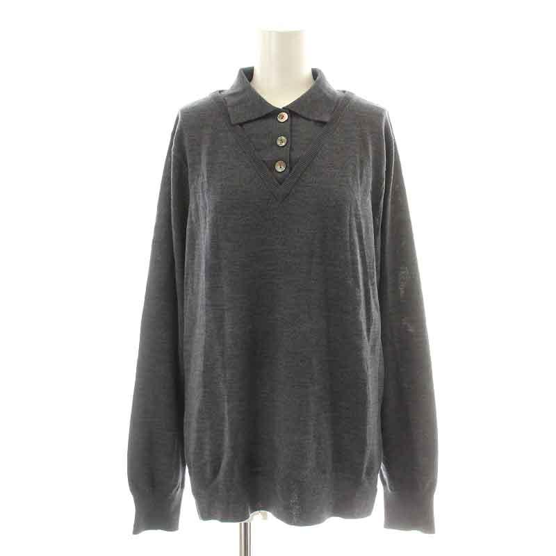 エンフォルド ENFOLD 22AW ポロレイヤードプルオーバー POLO LAYERED 