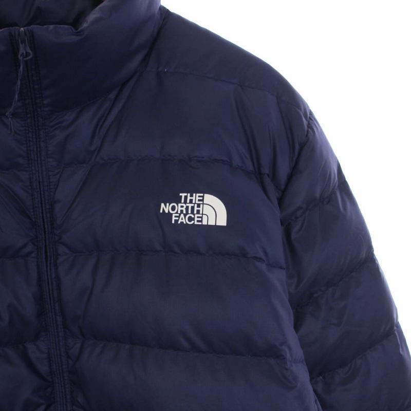 未使用品 ザノースフェイス THE NORTH FACE LIGHT DOWN JACKET ライトダウンジャケット アウター ジップアップ スタンドカラー 2XL 紺 NJ1D｜vectorpremium｜05