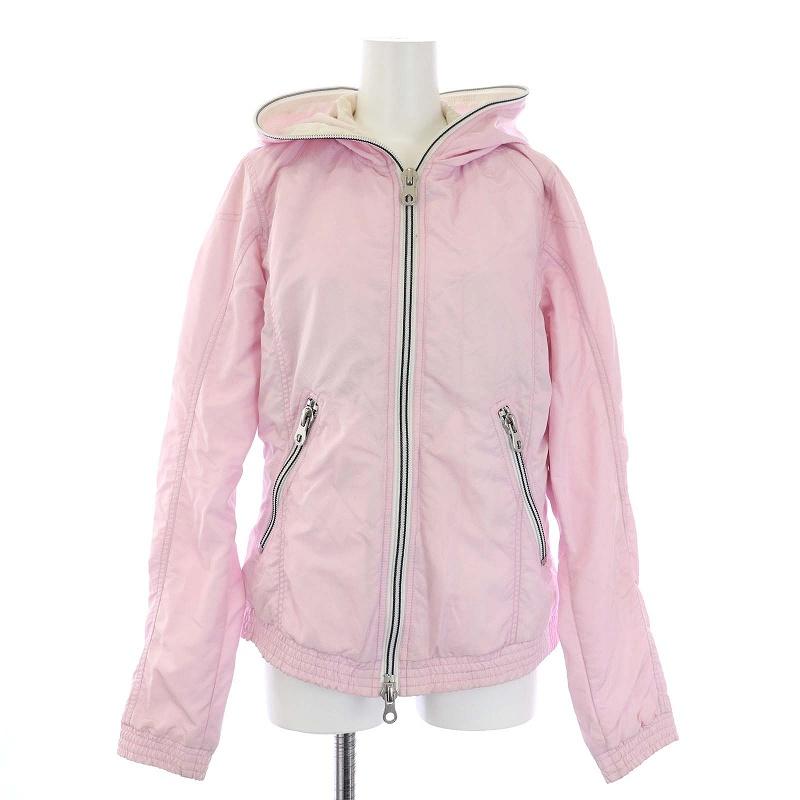 デュベティカ ピンク フード付きダウンジャケット