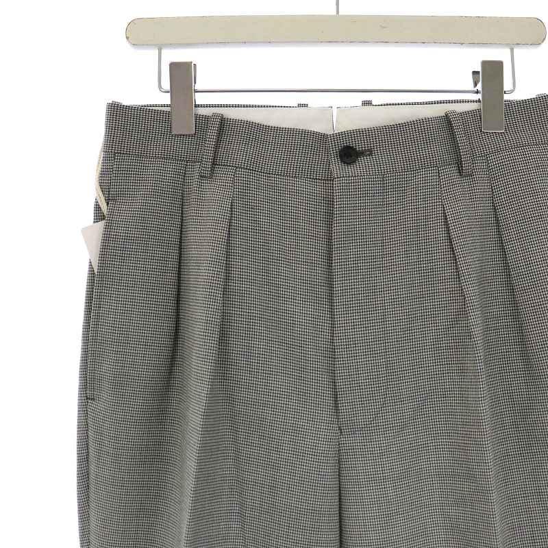 マーティー＆サンズ MAATEE＆SONS 23SS パンツ スラックス 千鳥格子柄 