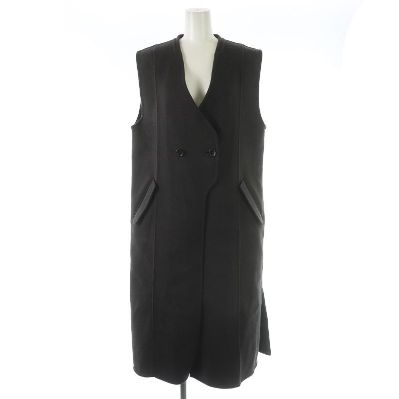 PUBLIC TOKYO ダブルクロスリバーロングジレ チャコールグレー