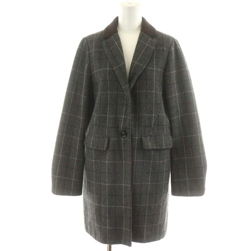 ハリスツイード× セブンデイズサンデイ チェスターコート L グレー