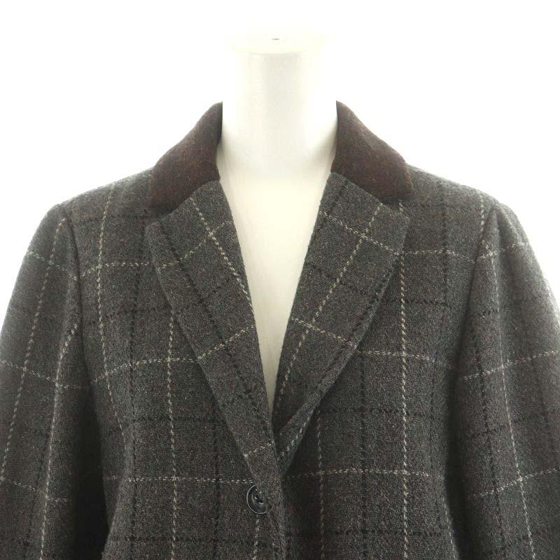 ハリスツイード× セブンデイズサンデイ チェスターコート L グレー