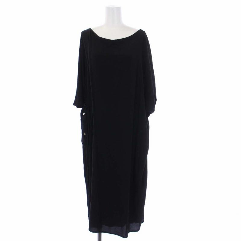 フェンディ FENDI 異素材切替 ワンピース ロング 半袖 ドルマン  