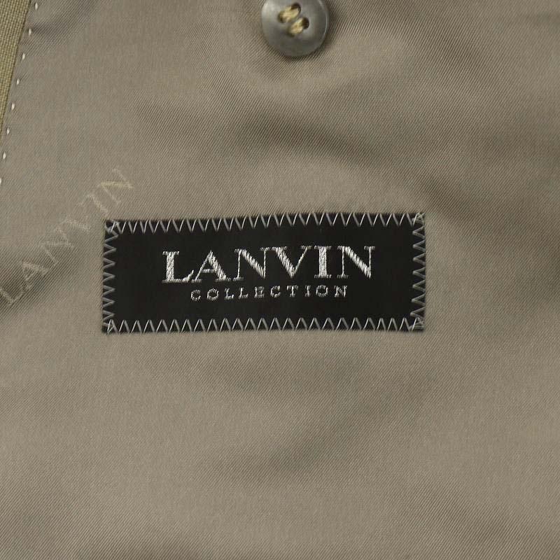 ランバン LANVIN COLLECTION テーラードジャケット ダブル モヘヤ S50-26 L ベージュ /AN29 メンズ｜vectorpremium｜03