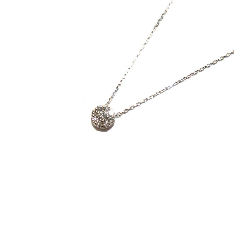 ウィスプ WISP ネックレス ペンダント Pt850 Pt900 ダイヤモンド 0.15  