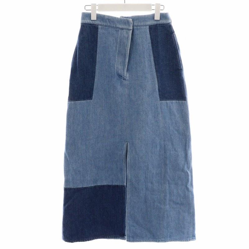 アカネ ウツノミヤ AKANE UTSUNOMIYA デニムスカート 台形 ロング  