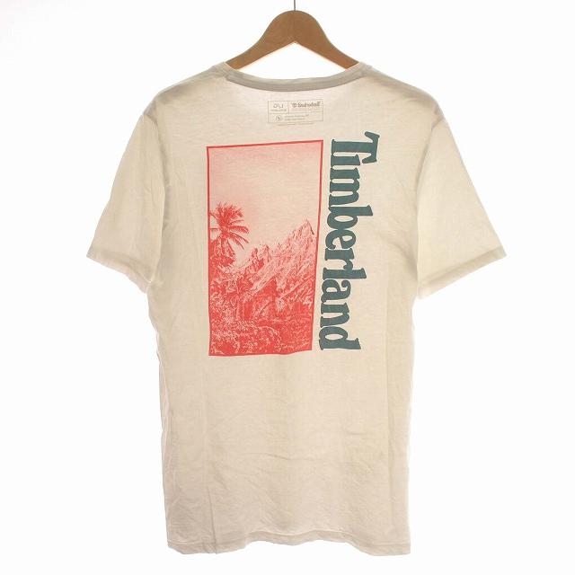 ティンバーランド Timberland Tシャツ 半袖 バックプリント L 白 ホワイト /☆G メンズ｜vectorpremium｜02