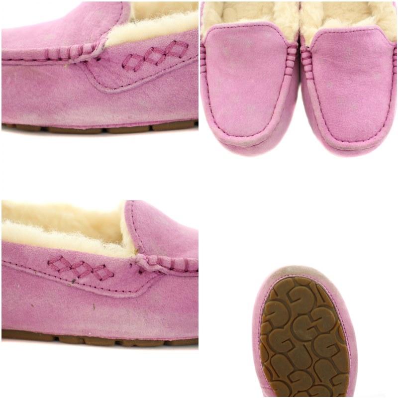 レア 希少 ❤️ UGG アンスレー ムートン モカシン スレート US7 24