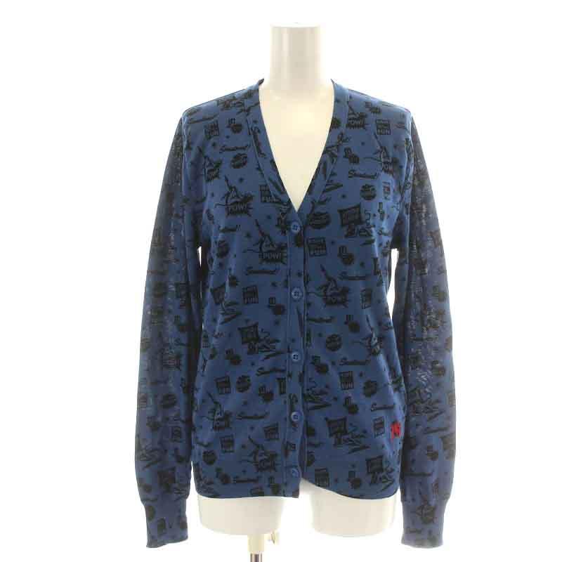 ヒステリックグラマー HYSTERIC GLAMOUR ニットカーディガン 長袖 V 