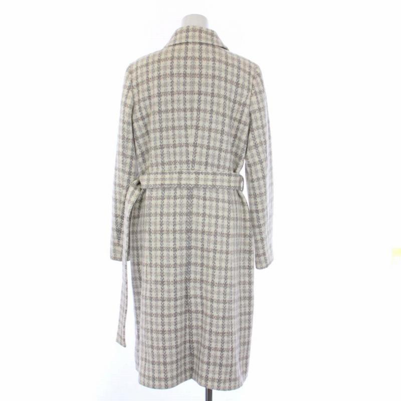 ポールスチュアート Paul Stuart アンゴラ混ウールコートベルト付き