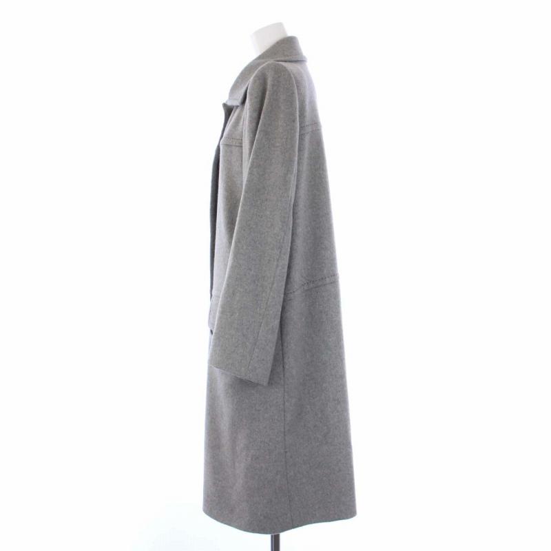 フォクシー FOXEY カシミヤコート ステンカラーコート アウター ロング 