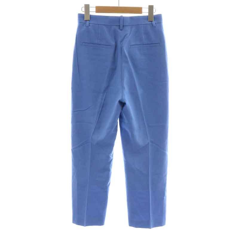 ドゥロワー Drawer スラックスパンツ ジップフライ ウール 絹 シルク  