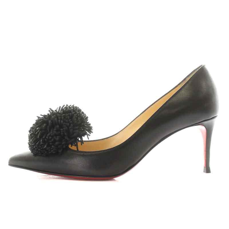 クリスチャンルブタン Christian louboutin パンプス レザー ポイン 