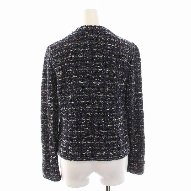 LEONARD レオナール  ツイード セットアップ ノーカラージャケット LEONARD レオナール ツイード セットアップ ノーカラージャケット