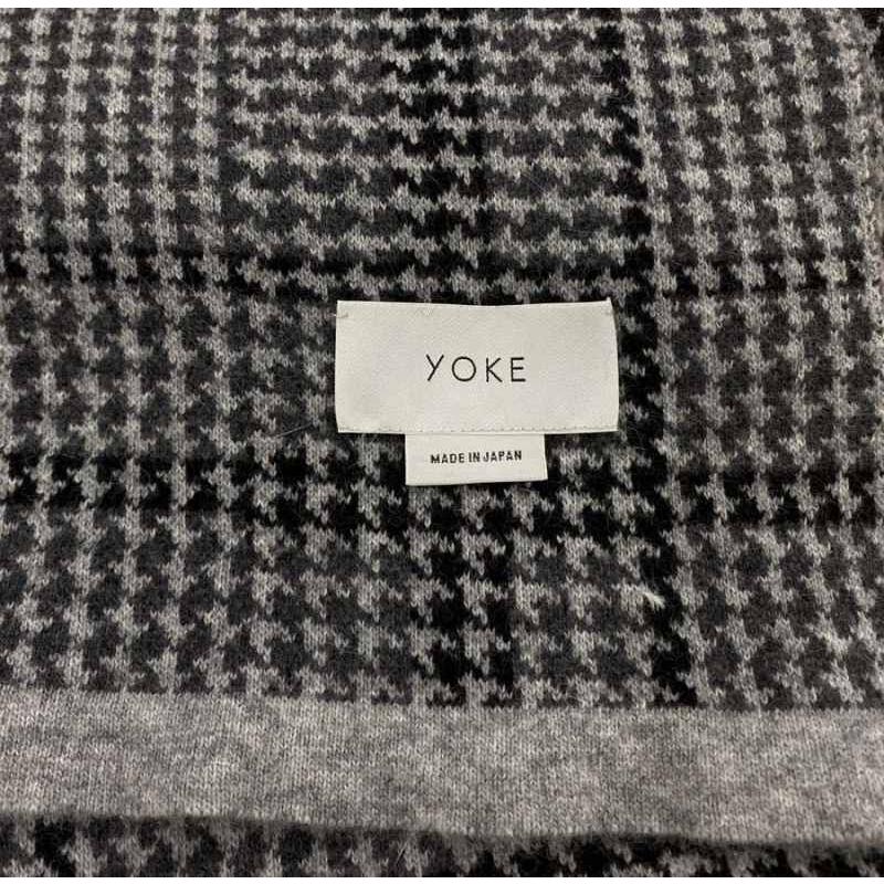 ヨーク YOKE 18AW ガンクラブチェックストール ショール 千鳥格子  