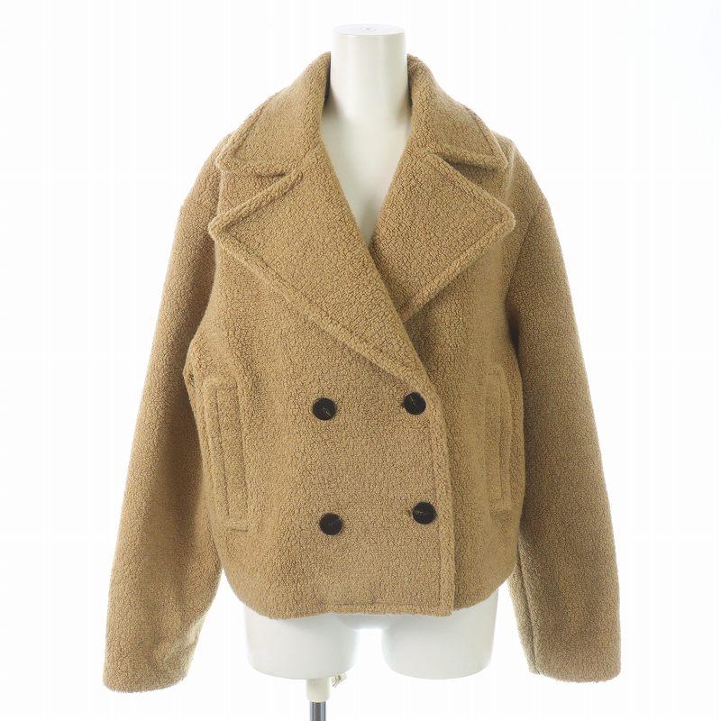 セオリー theory 22AW Teddy Fleece Faux Fur Peacoat 