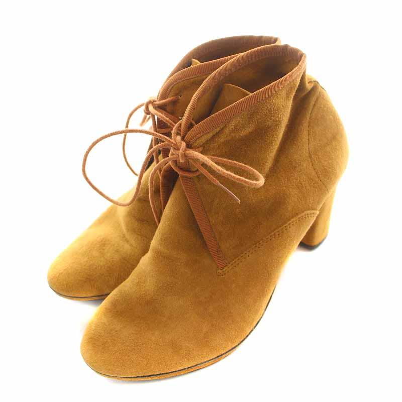 レペット Repetto ショートブーツ スエード ハイヒール レースアップ  
