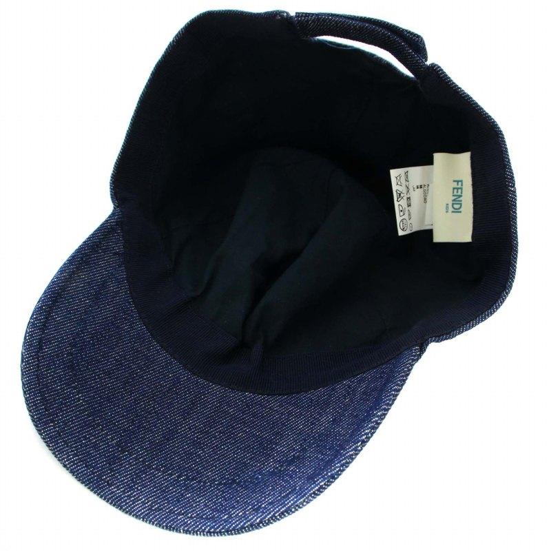 【美品】FENDI フェンディ キャップ FENDI（フェンディ） キャップ 帽子 ブラックキャンバス ベースボール