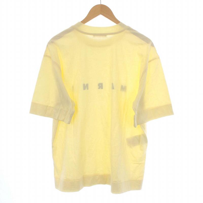 マルニ MARNI 20SS ロゴ Tシャツ カットソー 半袖 オーバーサイズ 40 ベージュ THJET49EPB /KH メンズ レディース｜vectorpremium｜02