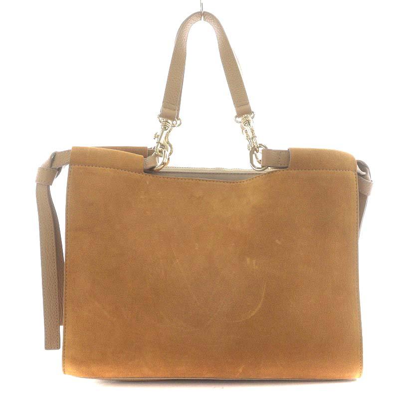 イアクッチ IACUCCI ショルダーバッグ ハンドバッグ スエード 茶  