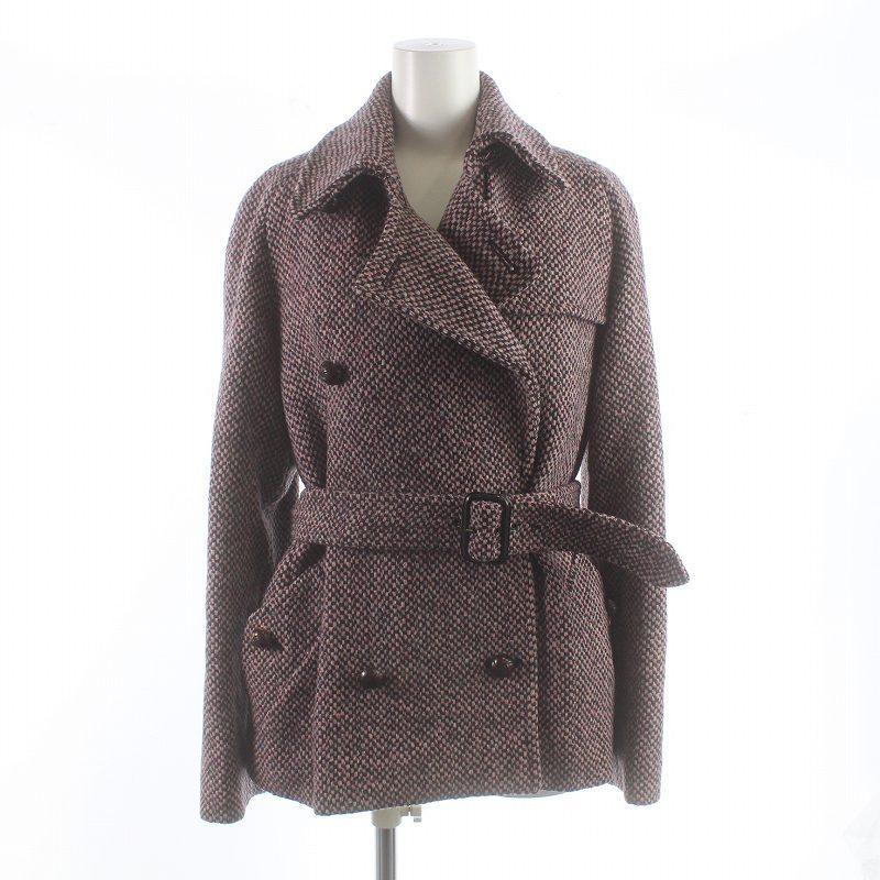 マックスマーラ MAX MARA ピーコート Pコート ダブル ミドル くるみ 