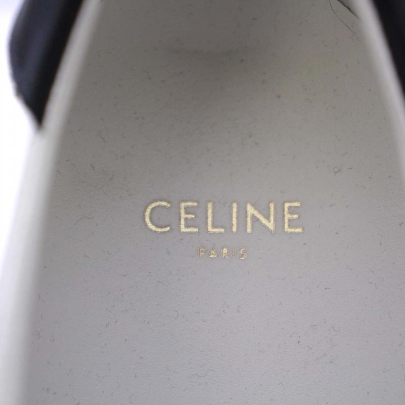 セリーヌ CELINE TR01L TRIOMPHE LOW LACE UP SNEAKER スニーカー シューズ カーフスキン 40 27cm 白 ホワイト /BM メンズ｜vectorpremium｜04