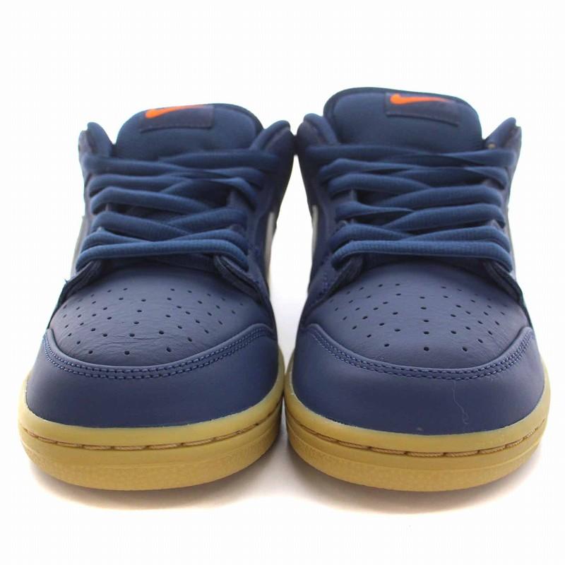 未使用品 ナイキ エスビー NIKE SB Dunk Low Pro ISO Orange Label Navy Gum スニーカー ローカット シューズ US9.5 27.5cm 紺 FJ1674-400｜vectorpremium｜03