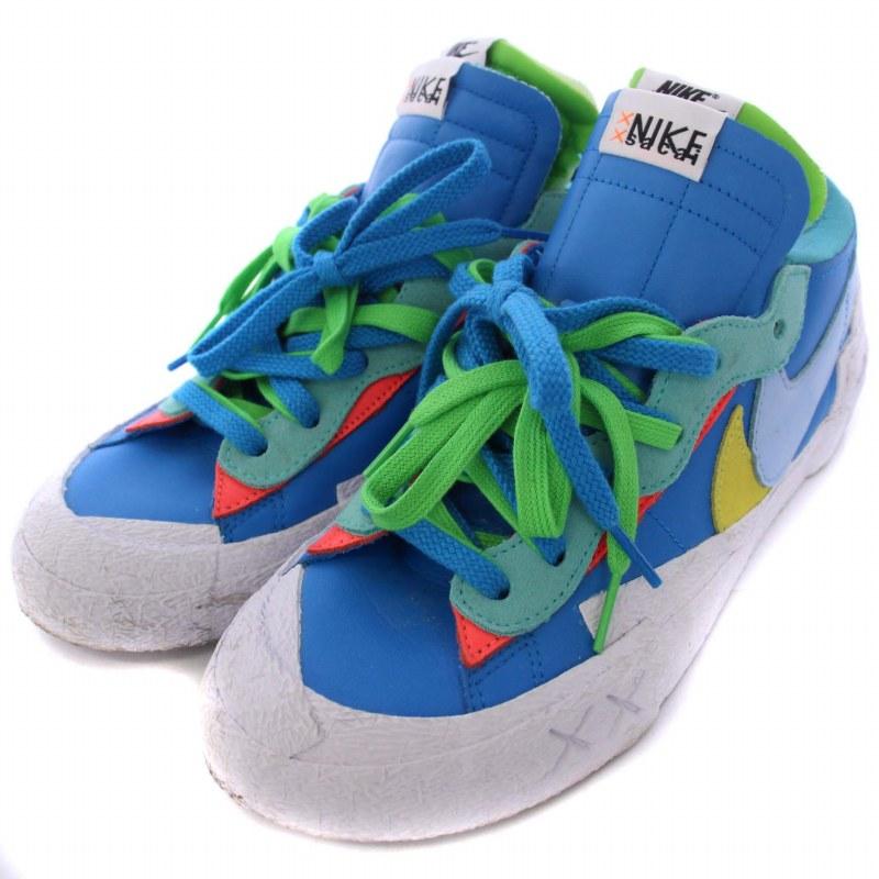 ナイキ NIKE KAWS sacai Blazer Low Neptune Blue スニーカー シューズ US10 28cm メンズ｜vectorpremium｜02