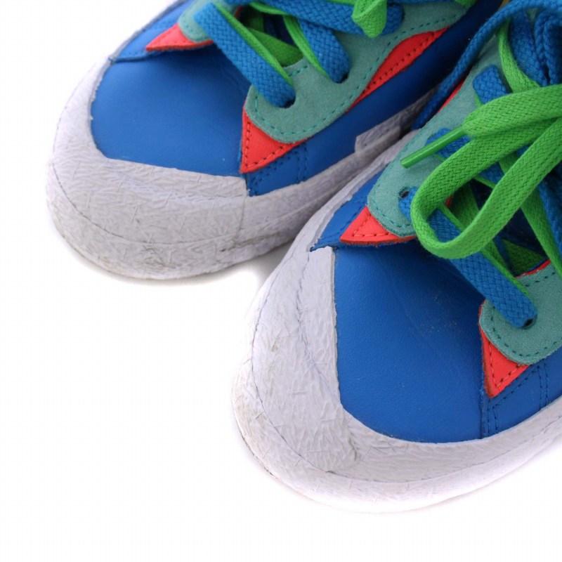 ナイキ NIKE KAWS sacai Blazer Low Neptune Blue スニーカー シューズ US10 28cm メンズ｜vectorpremium｜07