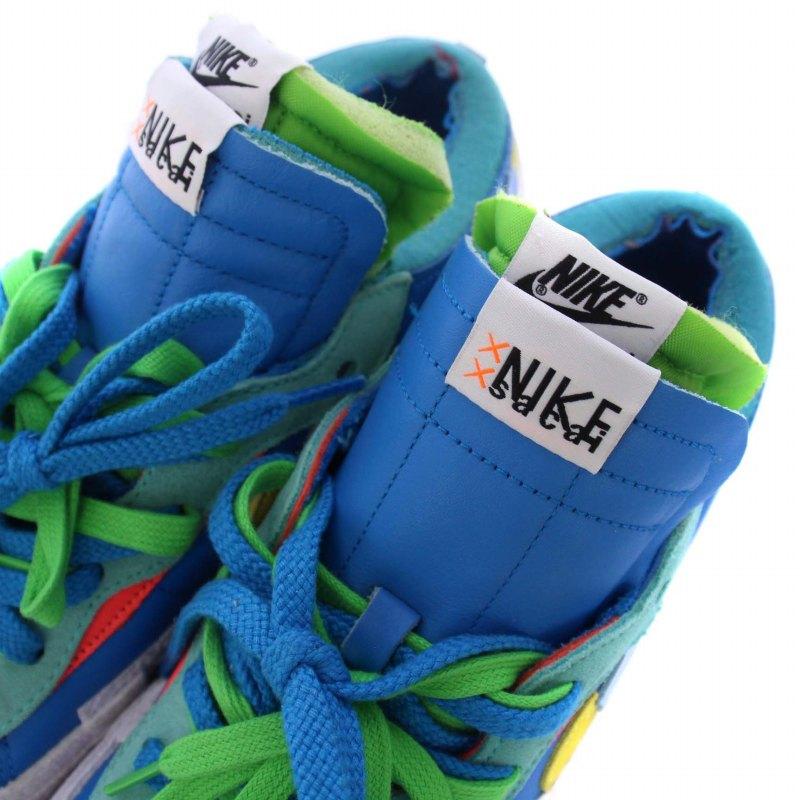 ナイキ NIKE KAWS sacai Blazer Low Neptune Blue スニーカー シューズ US10 28cm メンズ｜vectorpremium｜08