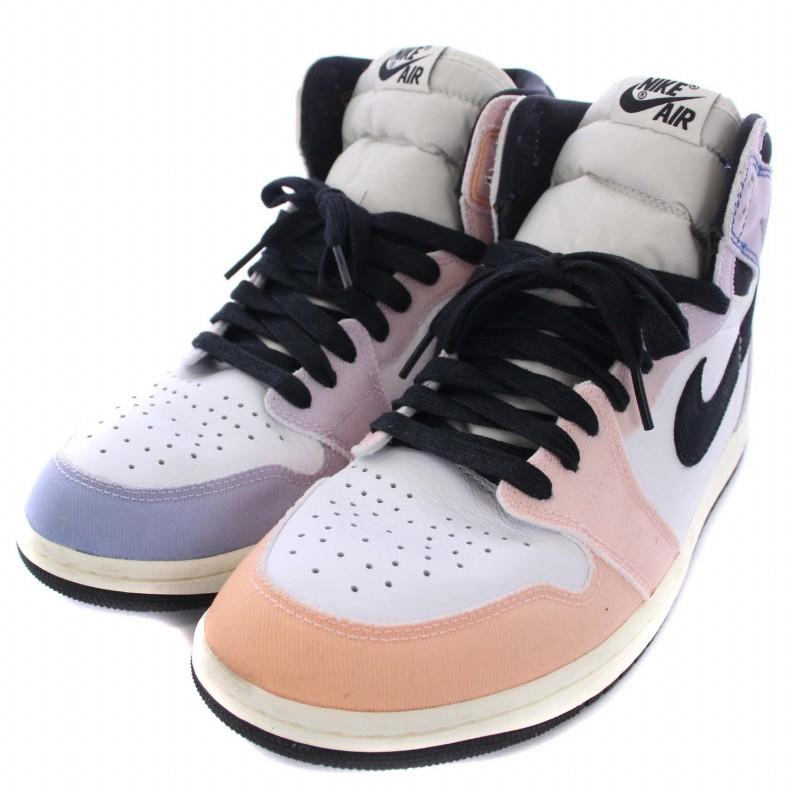 ナイキ NIKE Air Jordan 1 High OG Multi Color スニーカー シューズ レザー 28.5cm ピンク 青 メンズ｜vectorpremium｜02