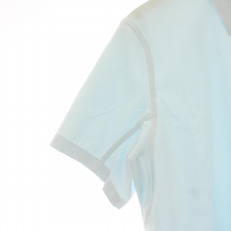 ルルレモン lululemon シャツ カジュアルシャツ 半袖 L 水色 ライトブルー /KQ メンズ｜vectorpremium｜05