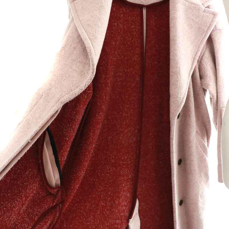 Lautashi(ラウタシー) ウールコート ラウタシー Lautashi チェスターコート ロング シングル ウール