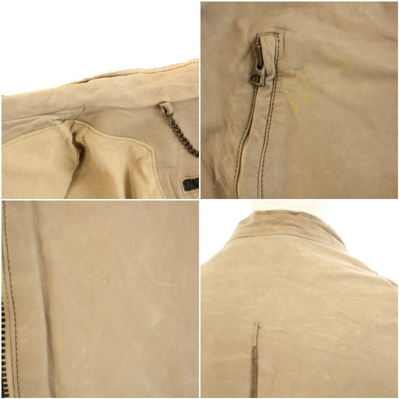 シシ sisii ライダースジャケット レザージャケット アウター シングル