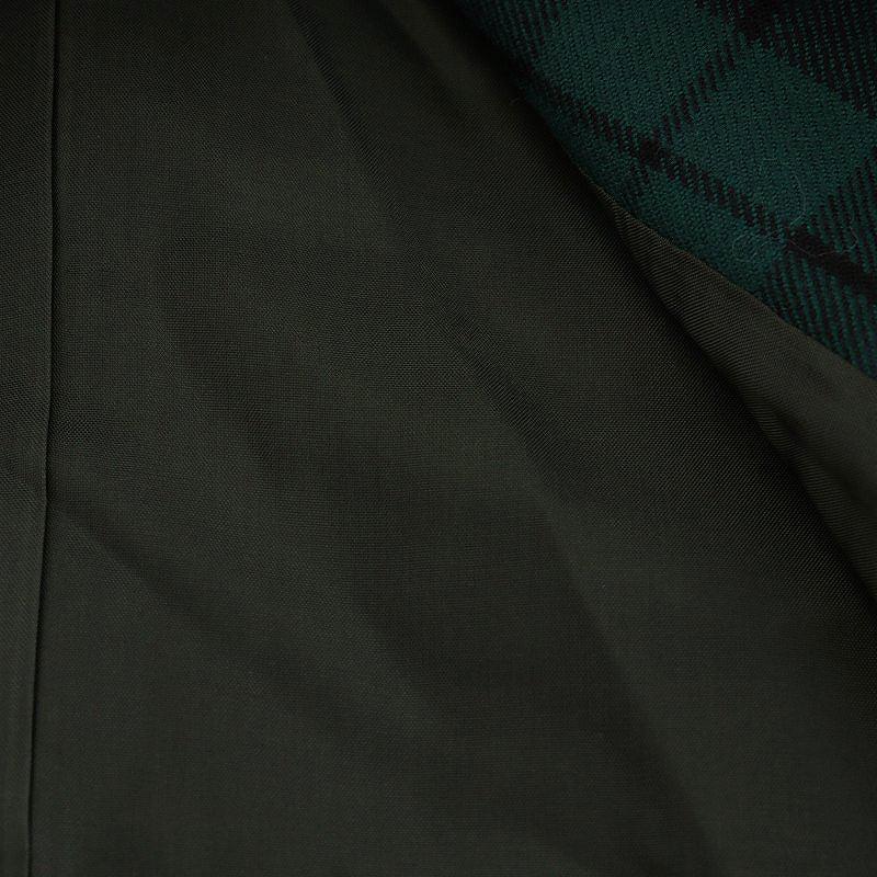 ダイアグラム グレースコンチネンタル Diagram GRACE CONTINENTAL チェックタイトスカート ミモレ ロング ウール 34 XS 緑｜vectorpremium｜04