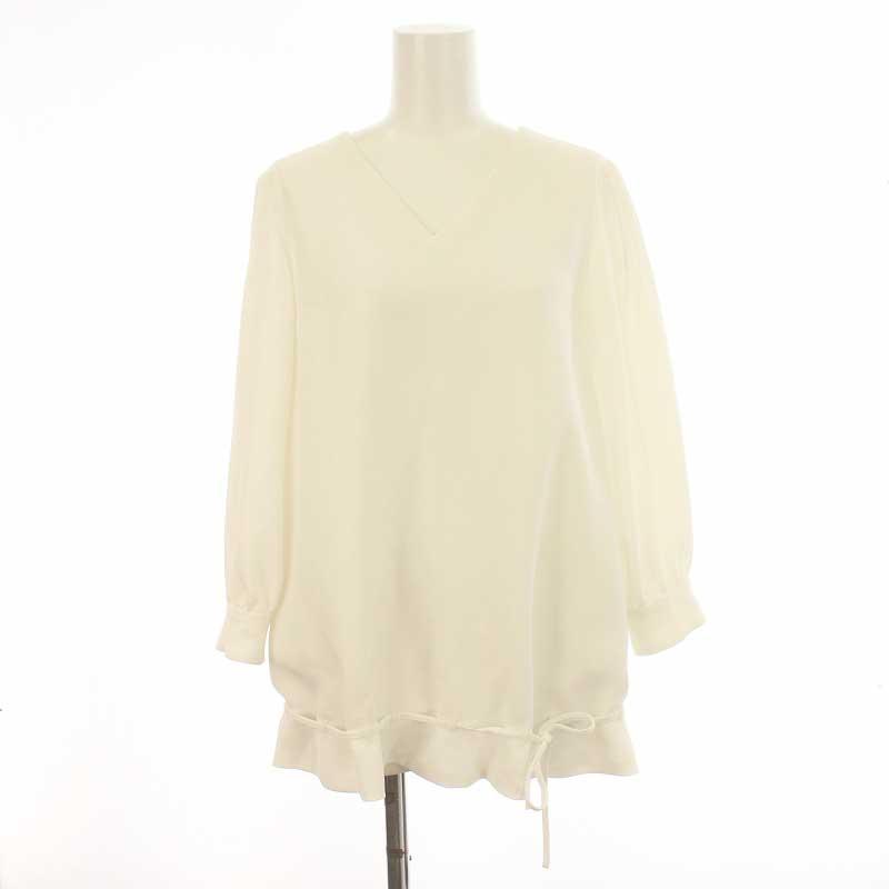 フォクシーニューヨーク FOXEY NEW YORK シャツ ブラウス 七分袖 プル 