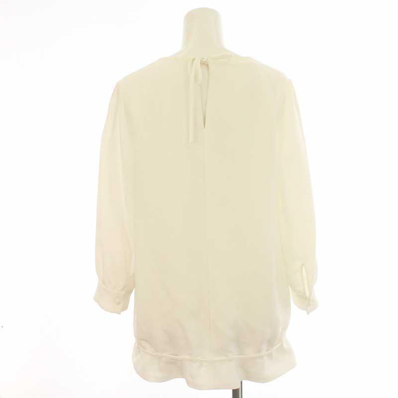 フォクシーニューヨーク FOXEY NEW YORK シャツ ブラウス 七分袖 プル 