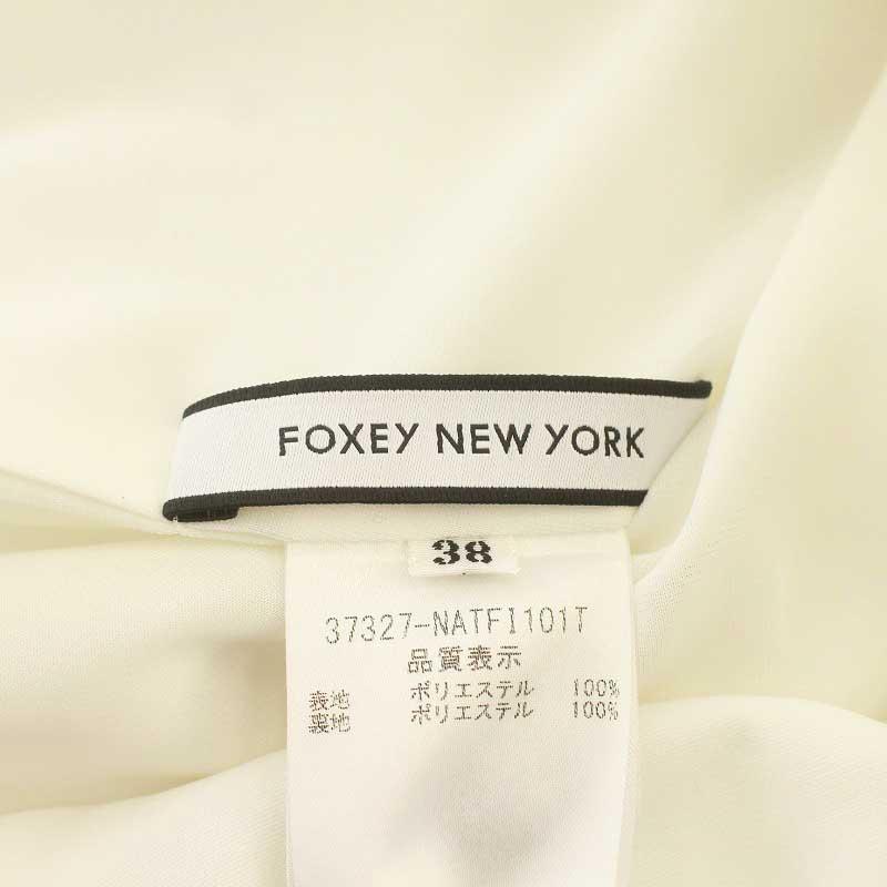 フォクシーニューヨーク FOXEY NEW YORK シャツ ブラウス 七分袖 プル 