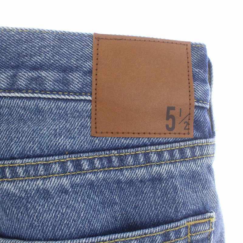 未使用品 スピック&スパン 51/2 24SS CURVE LINE DENIM カーブデニム パンツ ジーンズ ハイライズ W28 L 青 ブルー レディース｜vectorpremium｜07