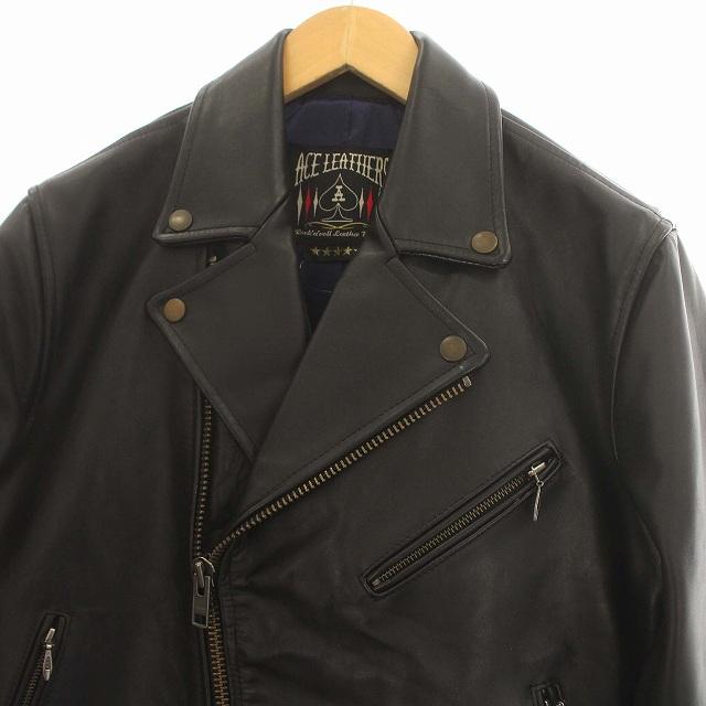 エースレザー ACE LEATHERS ライダース ジャケット ダブル レザー 