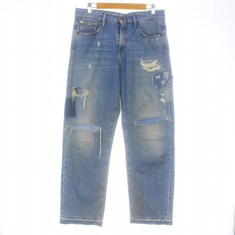 DENHAM ALEX WIDE LEG FIT デニムパンツ ジーンズ ワイド ジップフライ