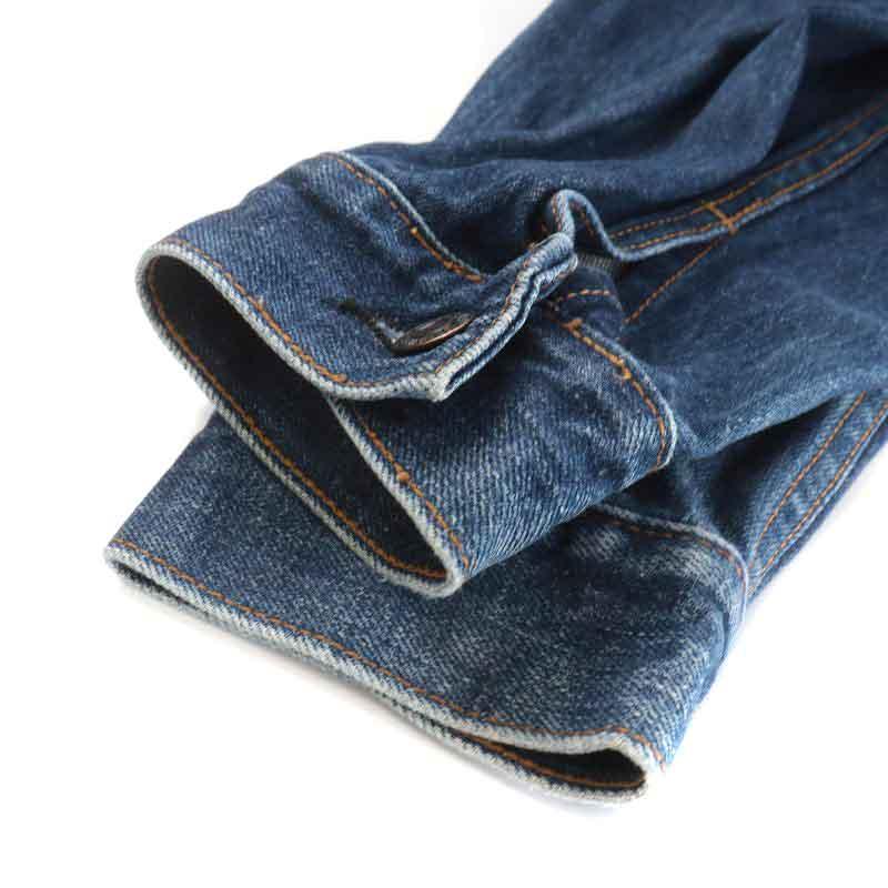 リーバイス Levi's 00s 復刻 Gジャン ジージャン デニムジャケット ステンカラー シングル USED加工 M 紺 ネイビー 70505-0301｜vectorpremium｜06