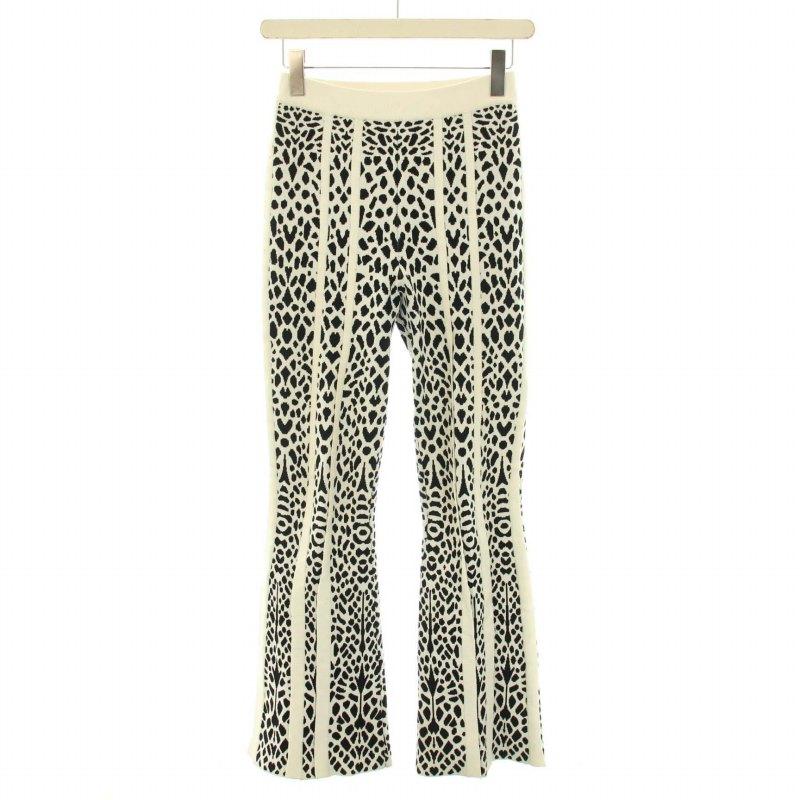 アンスリード UN3D. 21AW ストライプジャガードーニットパンツ フレア  