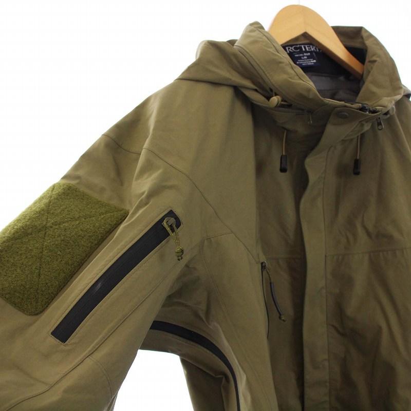 ARC'TERYX 00's GORE-TEX LEAF Alpha jacket GEN1 クロコダイル アルファジャケット マウンテンパーカー ジップアップ L カーキ｜vectorpremium｜06