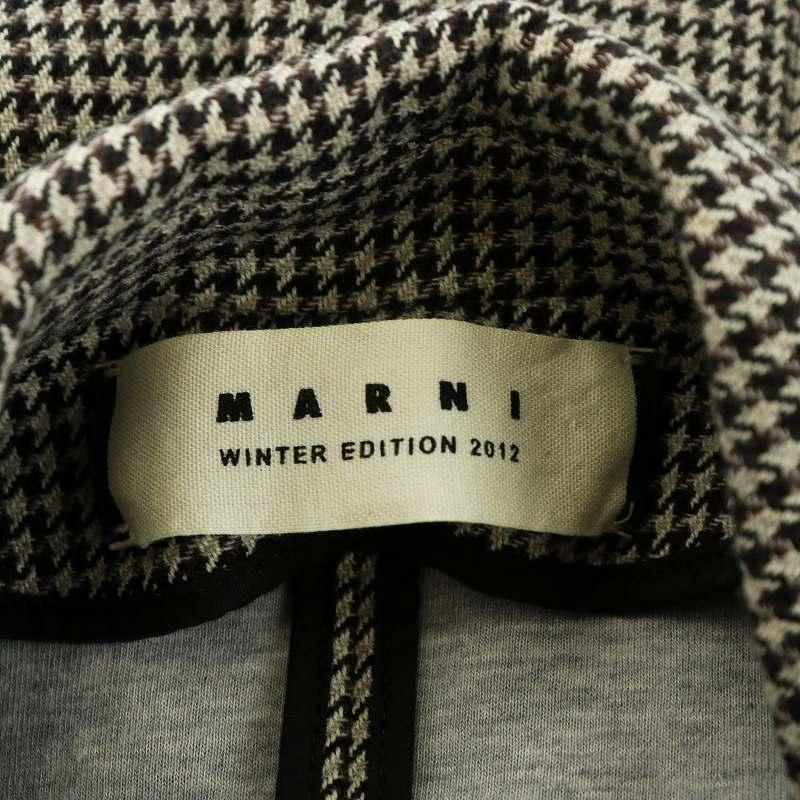 MARNI マルニ WINTER EDITION 2012 ジャケット 千鳥格子 金ボタン 38 S 