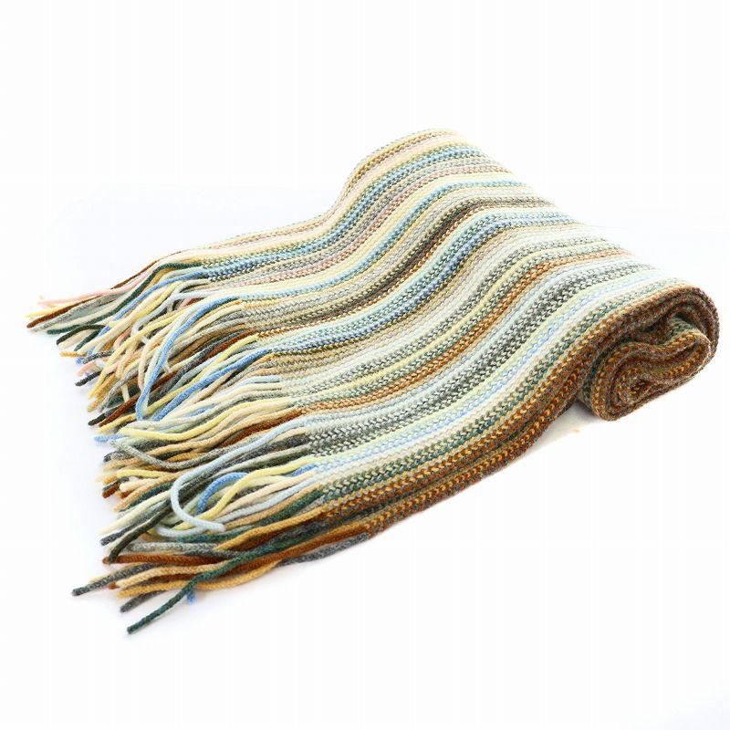 ジョンストンズオブエルガン Johnstons of Elgin マフラー フリンジ  