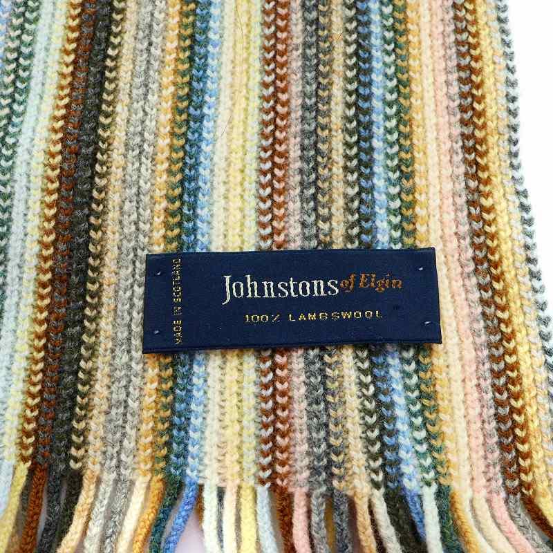 ジョンストンズオブエルガン Johnstons of Elgin マフラー フリンジ  